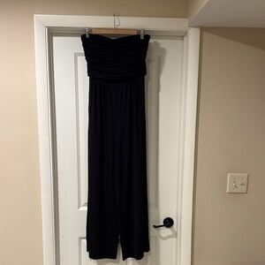 NWOT Boston Proper Black Strapless Jumpsuit